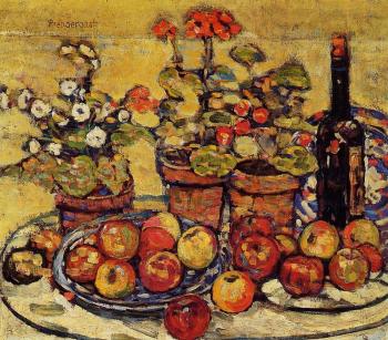 莫裡斯 巴西 加斯特 Still Life, Fruit and Flowers